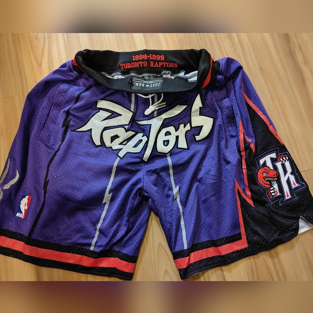 Just Don x Mitchell And Ness Toronto Raptors 1998’-99 NBA Shorts Purple Size S